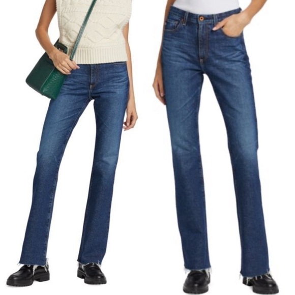 Adriano Goldschmied High Rise Alexxis‎ Bootcut Jeans Size 33 East Blue Dark Wash - Picture 9 of 9